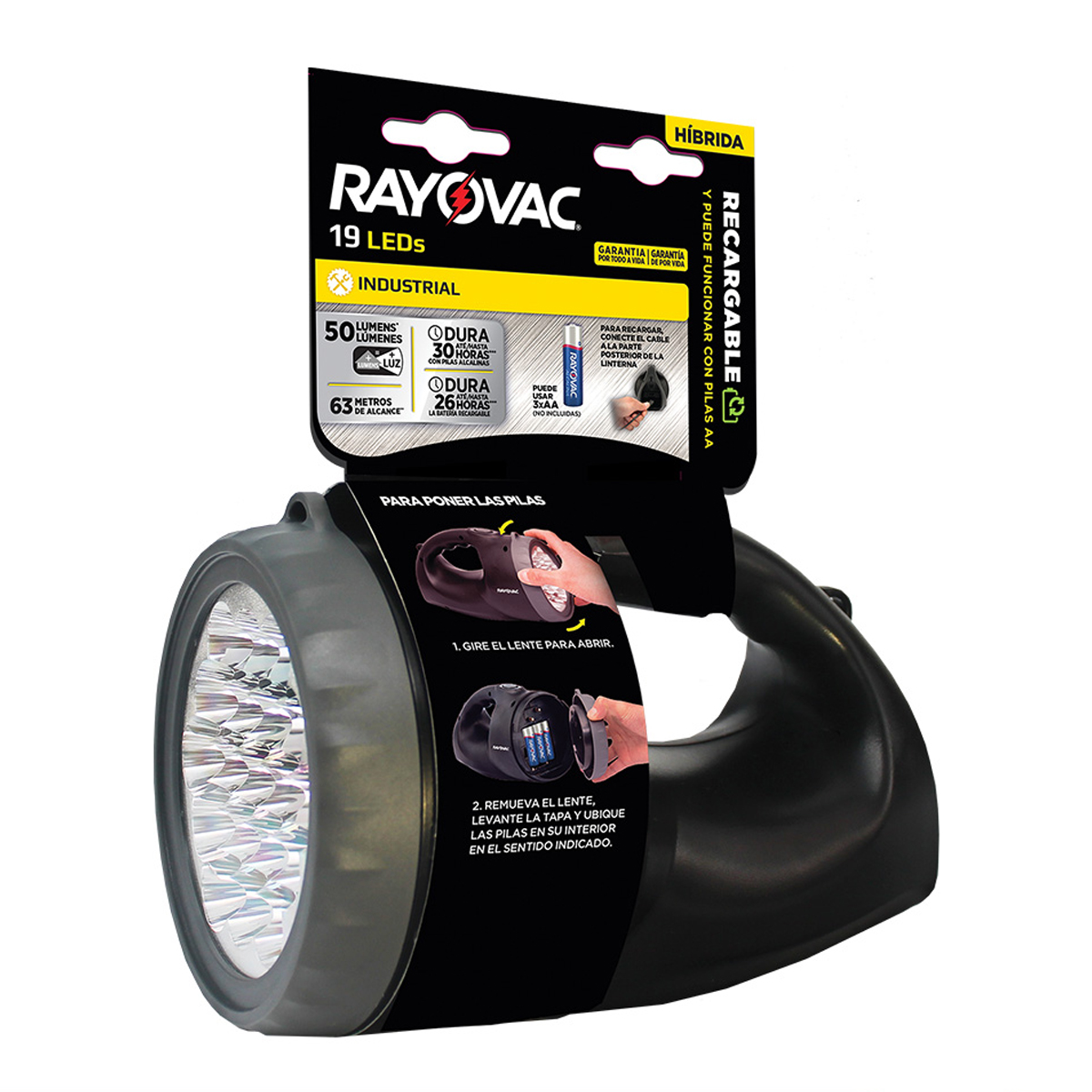 Linterna Rayovac Recargable Led Espol