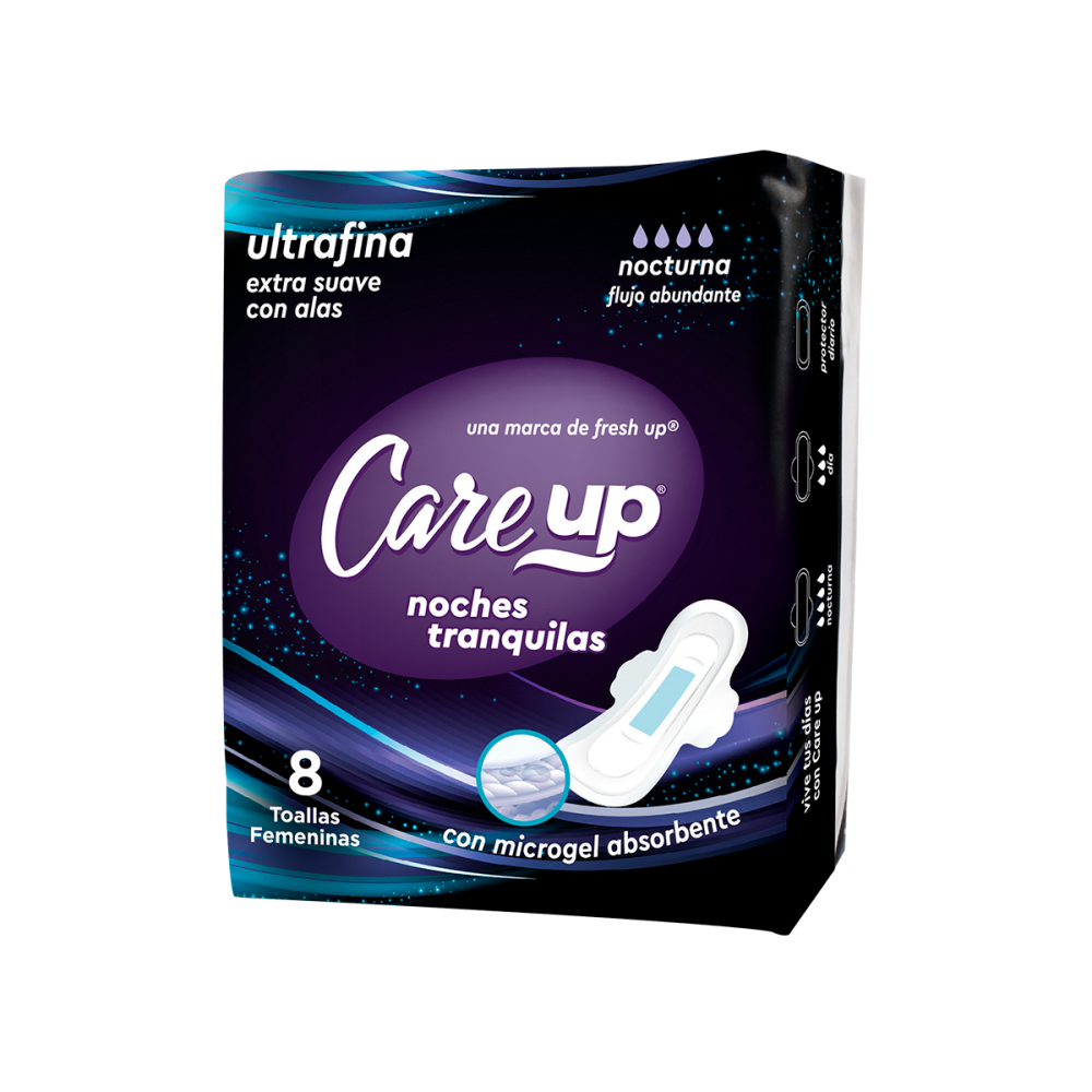 Toalla higienica Care Up femenina nocturna 8ud – ESPOL